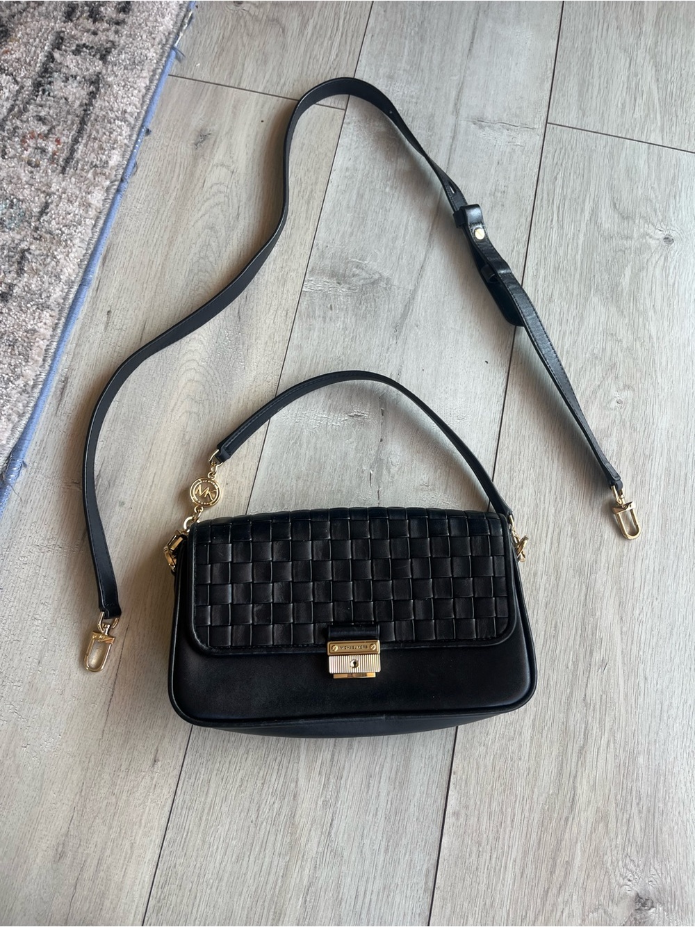 Black Woven Bradshaw Bag - Michael Kors